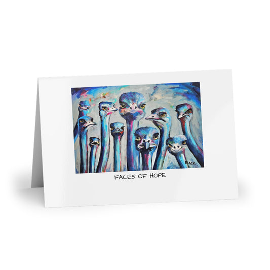 Faces Of Hope - Whimsical Greeting Cards, Playful Art Cards, Unique Stationery, Cute Animal Cards, Quirky Birthday Cards, Fun Cards for Any Occasion