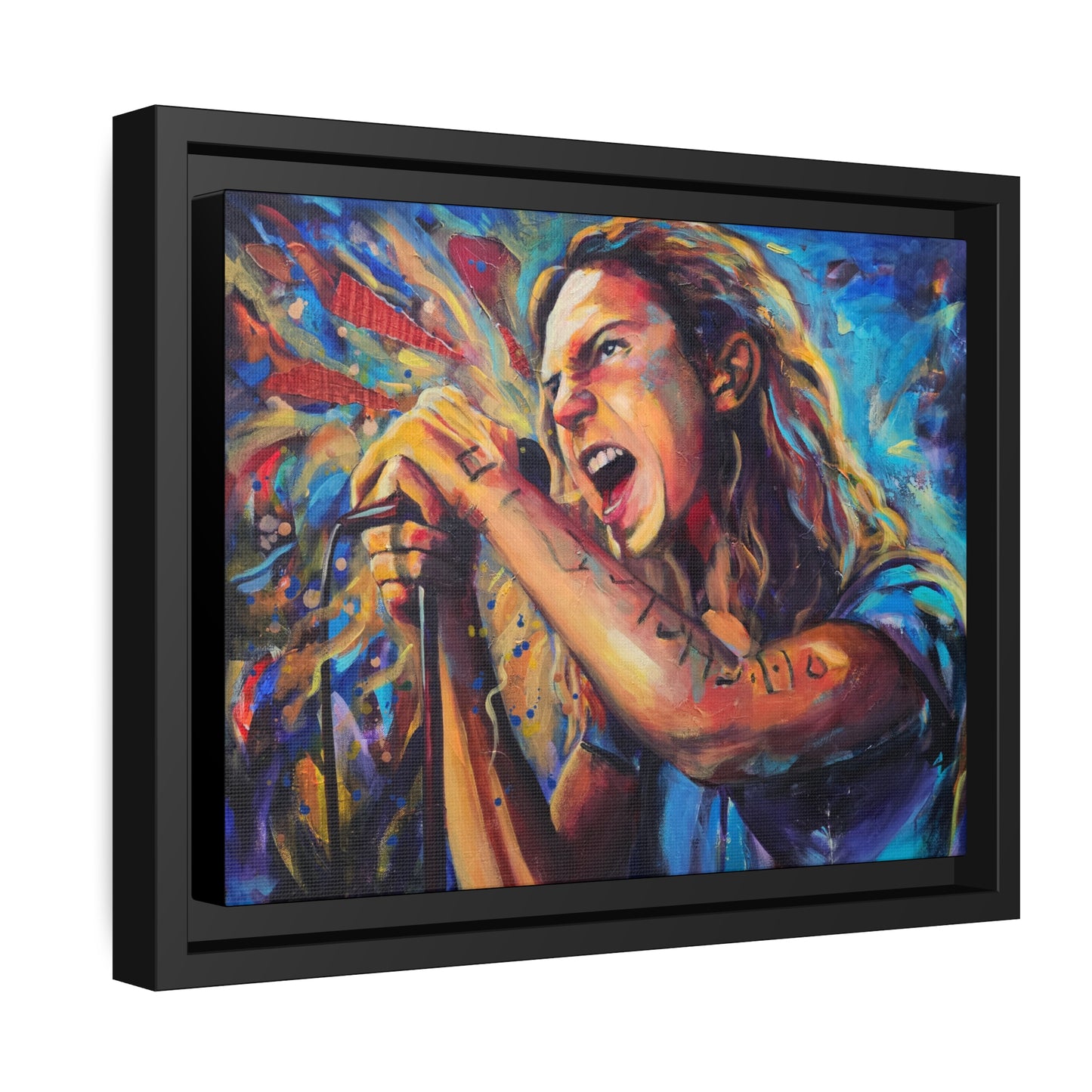 Pearl Jam Matte Canvas, Black Frame