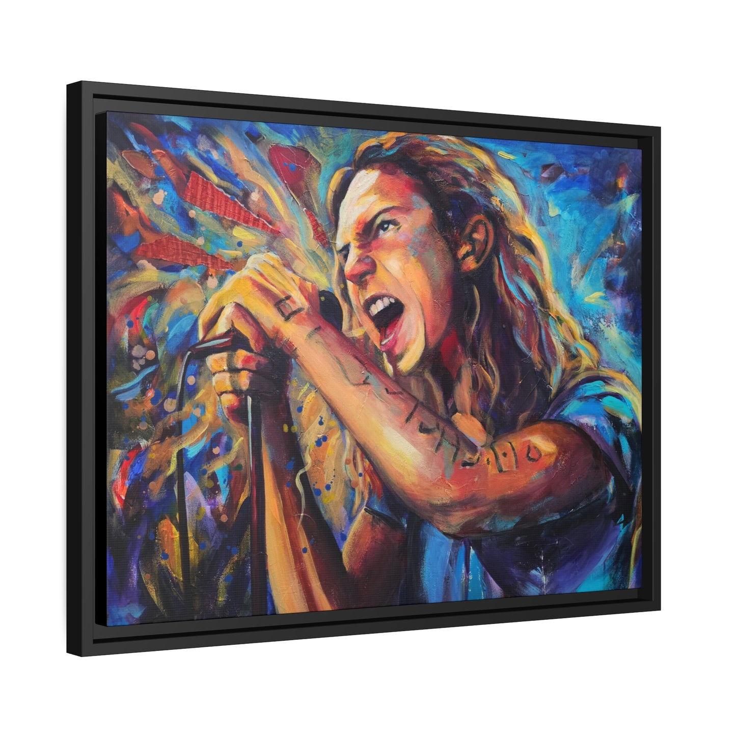 Pearl Jam Matte Canvas, Black Frame